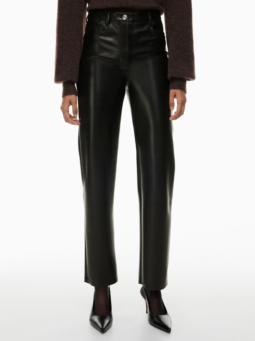 Aritzia Wilfred Melina Vegan Leather Pants 6